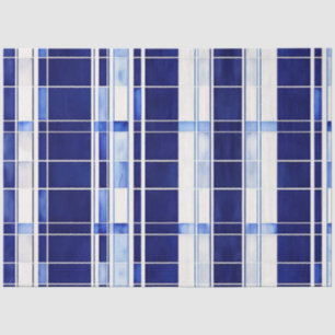 Summer Navy Blue Boat Modern Stripes Collection Tissue Paper