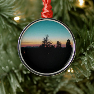 Summer night in the Pacific Northwest Metal Ornament