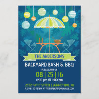 Summer Night Patio Party Invitation