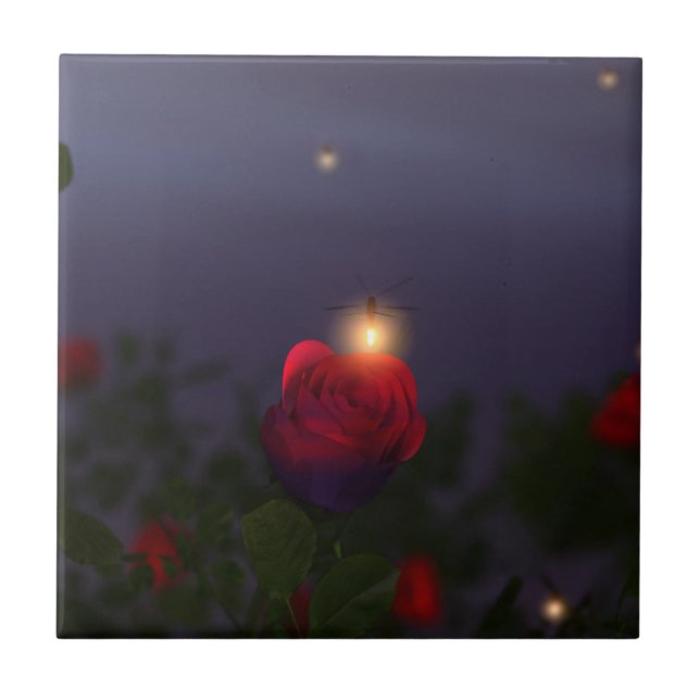 Summer Nightlights Decorative Tile / Trivet (Front)
