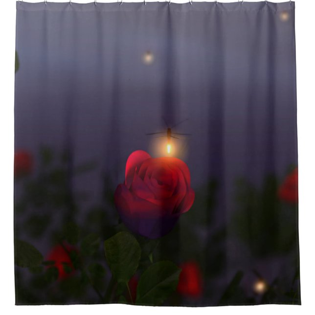 Summer Nightlights Shower Curtain (Front)