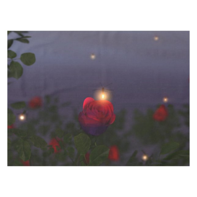 Summer Nightlights Tablecloth (Front (Horizontal))