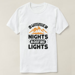 Summer Nights Bonfire Lights  T-Shirt