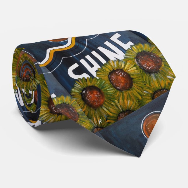 Summer Nights Painting by Alfred Fox Neck Tie (Rolled)