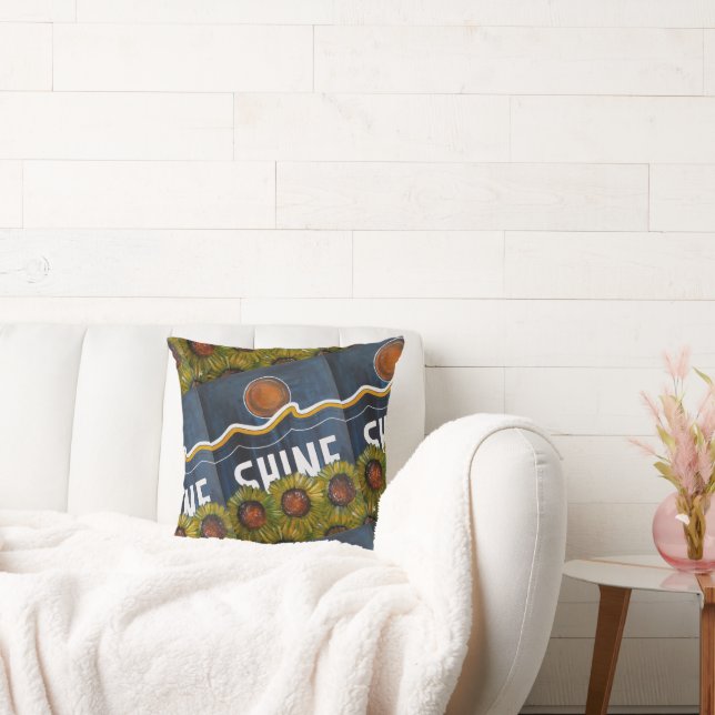 Summer Nights Painting by Alfred Fox Throw Pillow (Couch)