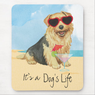 Summer Norfolk Terrier Mouse Pad