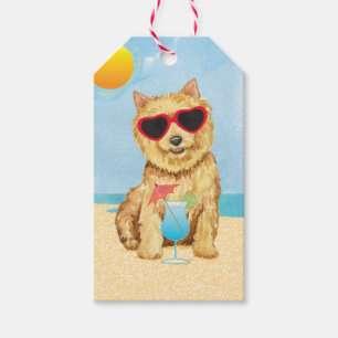 Summer Norwich Terrier Gift Tags