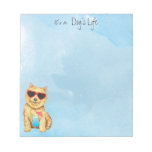 Summer Norwich Terrier Notepad at Zazzle