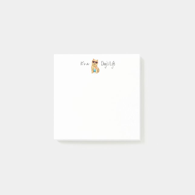 Summer Norwich Terrier Post-it Notes (Front)