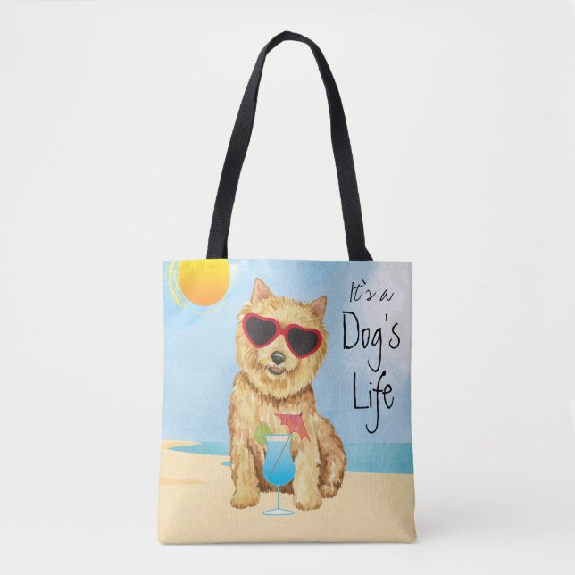 Summer Norwich Terrier Tote Bag (Front)