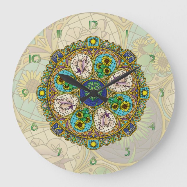 Summer Nouveau Clock (Front)