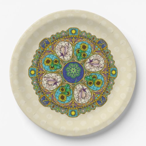 Summer Nouveau Paper Plate