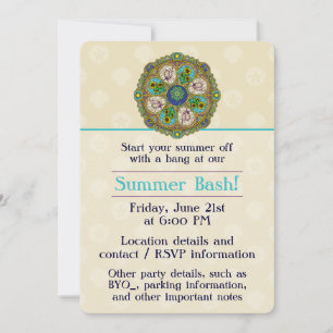 Summer Nouveau Party Invitation