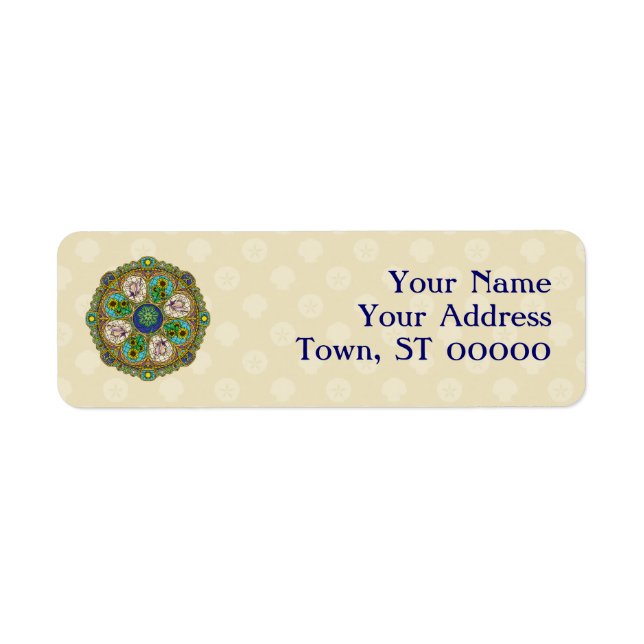 Summer Nouveau Return Address Label (Front)