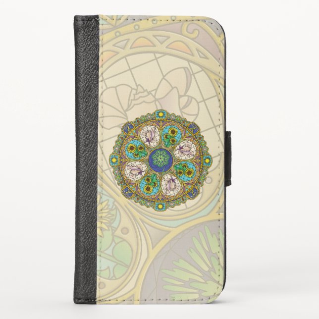 Summer Nouveau Smartphone Wallet Case (Front)