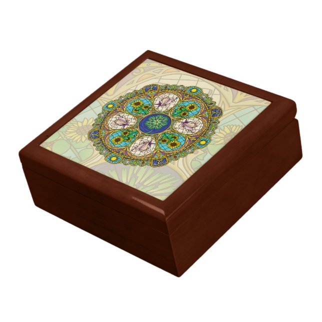 Summer Nouveau Tile Box (Side)