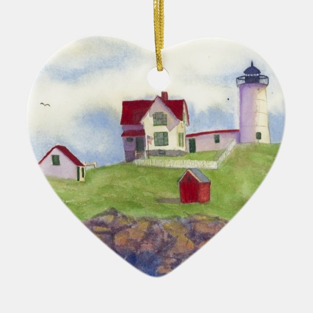 summer nubble ceramic ornament (Front)