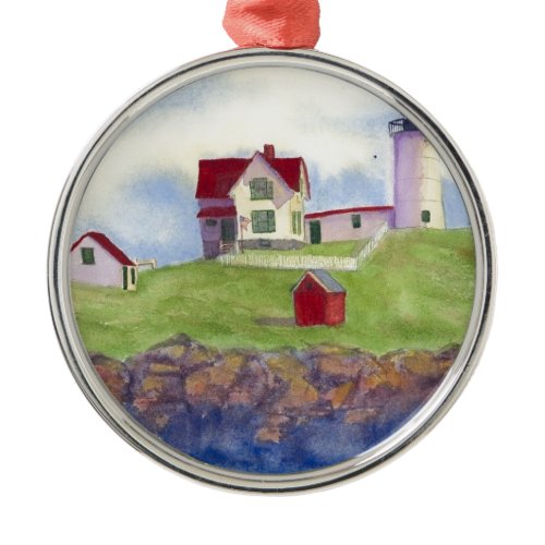 summer nubble metal ornament