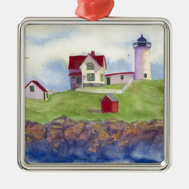 summer nubble metal ornament (Front)