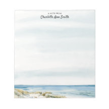 Summer Ocean Beach Square Notepad Gift