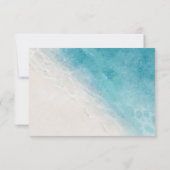 Summer Ocean Beach Wedding RSVP Card (Back)