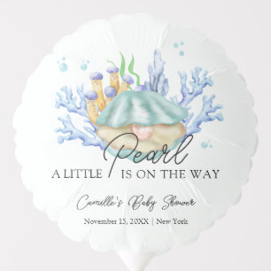 Summer Ocean Pearl Under The Sea Baby Shower  Balloon