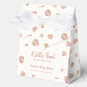 Summer Ocean Seashell Pearl Baby Shower  Favor Boxes