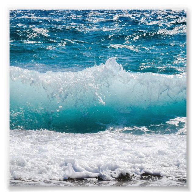 Summer Ocean Waves Photo Print (Front)