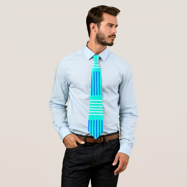 Summer Ocean Weave  Neck Tie (In Situ)