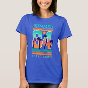 Summer of 1984 Retro Vibe Beach Theme T-Shirt