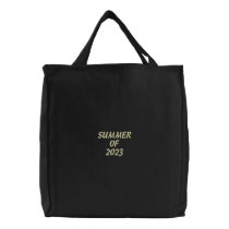 Summer of 2023 embroidered tote bag