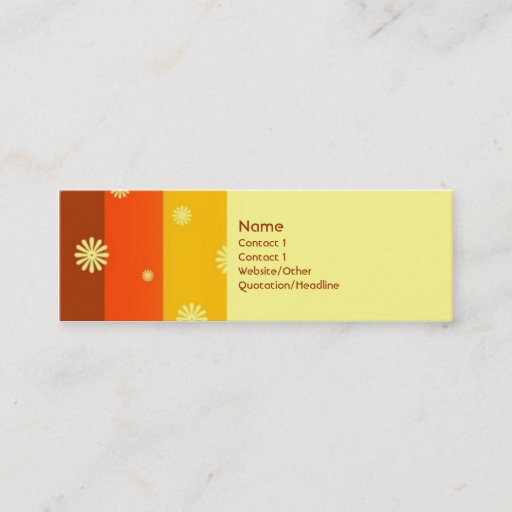 Customizable Summer of 74 business card template
