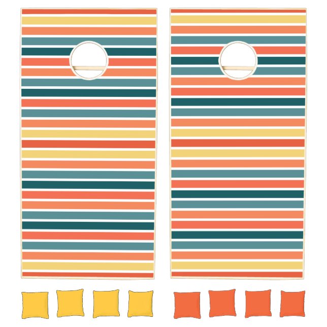 Summer of '77 Stripes Cornhole Set (Set)