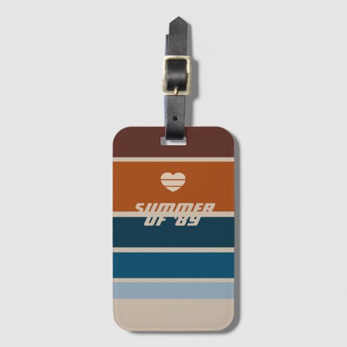 Summer of 89 Retro Colorway Luggage Tag