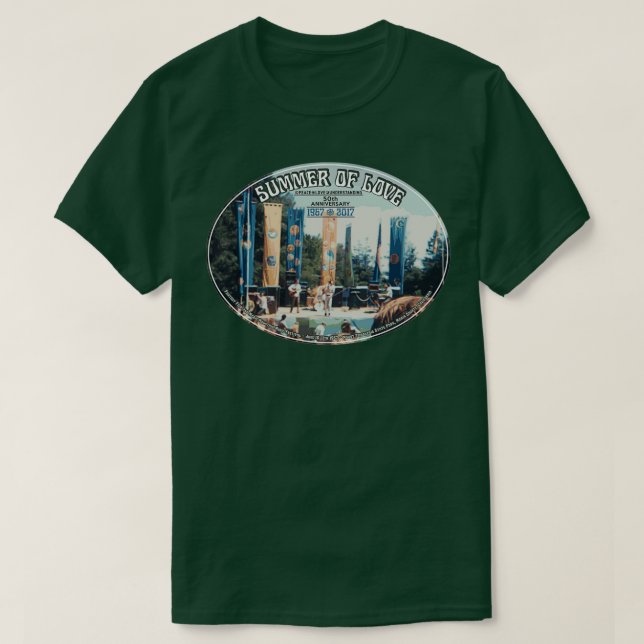 Summer of Love 1967 50th Anniversary  T-Shirt (Design Front)