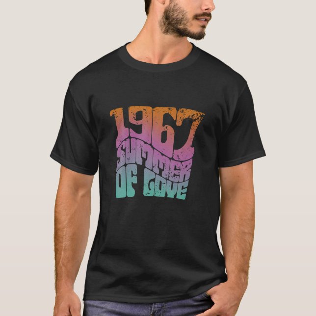 Summer of Love 1967 Hippie 1960s Psychedelic Vinta T-Shirt (Front)