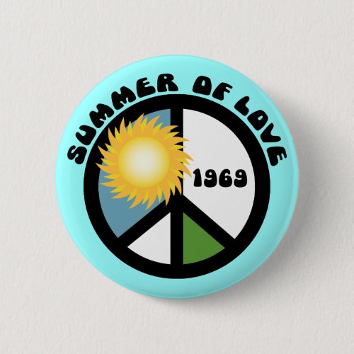 Summer of Love 69 Pinback Button