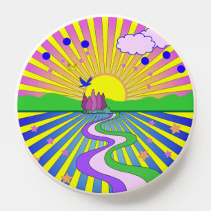 Summer of Love Groovy Psychedelic 60s 70s PopSocket