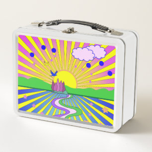 Summer of Love Psychedelic Max Sixties Metal Lunch Box