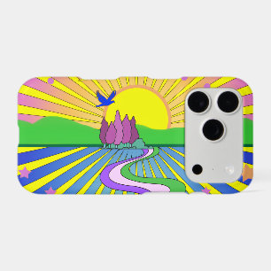 Summer of Love Psychedelic Sixties Sunburst     iPhone 17 Pro Case
