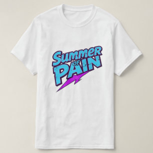 Summer of Pain Retro Grunge Typography with Lightn T-Shirt