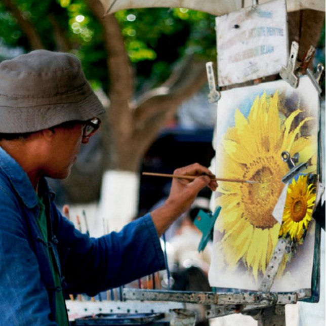 Summer Of Sunflowers Artistic Style Canvas Print (Creator Uploaded)