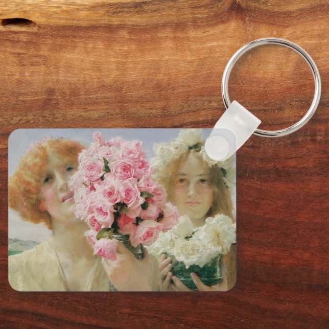 Summer Offering by Sir Lawrence Alma-Tadema Keychain (Front)
