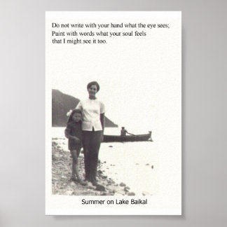 Summer on Lake Baikal Poster