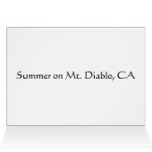 Summer on Mt. Diablo, CA Cards (Inside Horizontal (Top))
