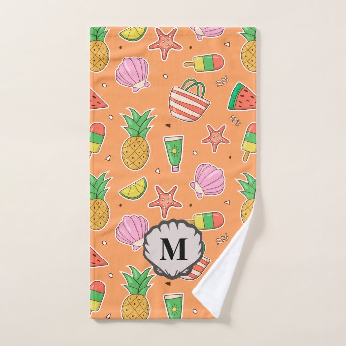 Summer on the beach hand towel
