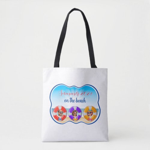 Summer on the beach tote bag