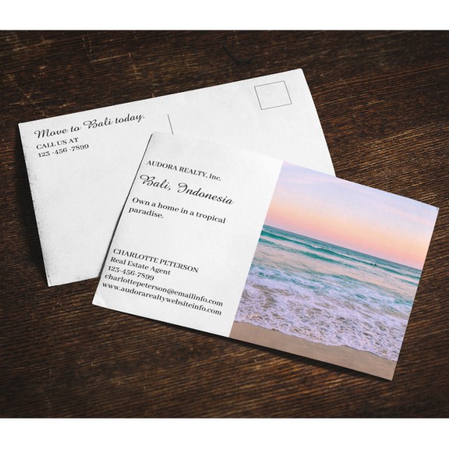 Summer or Tropical Area Real Estate Postcard (Creator Uploaded)