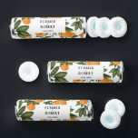 Summer Orange Citrus Greenery Wedding Party Breath Savers® Mints<br><div class="desc">Simple yet elegant and whimsical. The design features beautiful hand-painted oranges and lush greenery. Great favor idea for a summer wedding!</div>