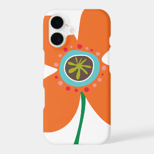 Summer Orange Daisy Pop Flower Whimsical And Cute iPhone 17 Case